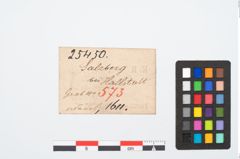 Etikett zu Bronzemehrkopfnadel (NHMW-PRAE-025450)